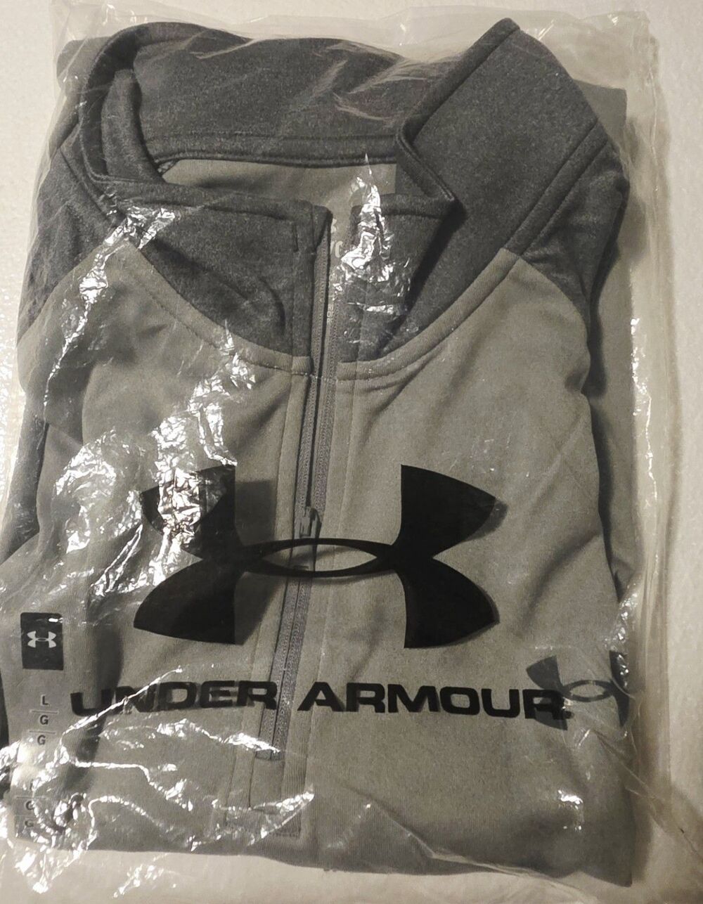 UA Velocity 2.0 1/4 Zip Steel Light Heather-Pitch Gray Light Heather (036) Large